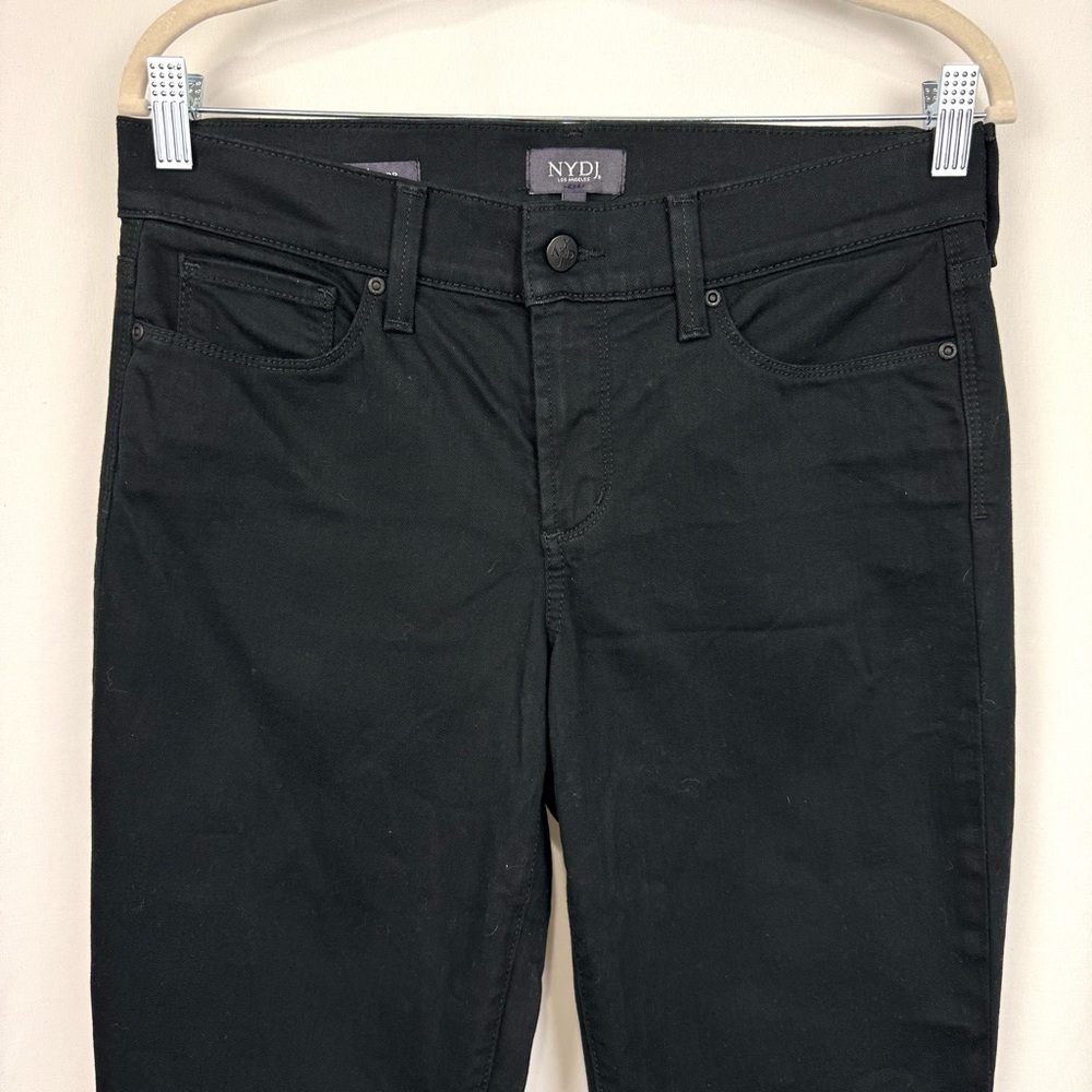 NYDJ Women’s Sz 4 Black MARILYN CROP Denim Jeans Lift Tuck Technology Casual - Picture 3 of 11